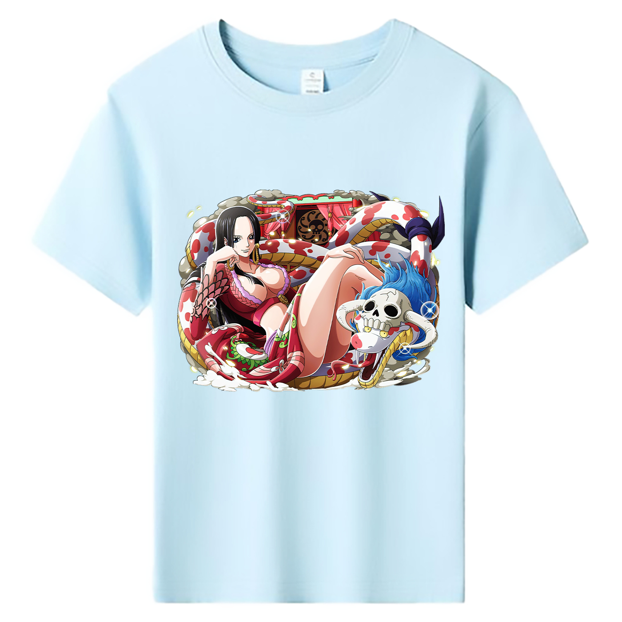 ワンピース ボア・ハンコック ONE PIECE Boa·Hancock 綿100％キッズTシャツ（フロントプリント）
